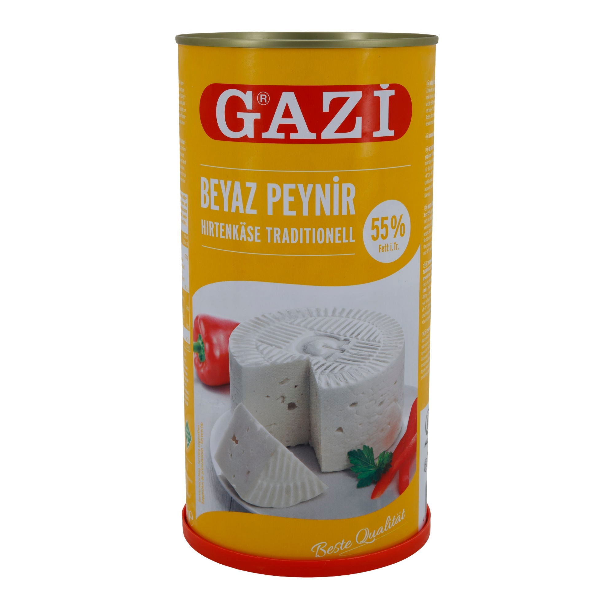 Hirtenkäse Gazi Beyaz Peynir | Traditionell | 55 % Fett i. Tr. in Salzlake | 1500 g GAZI